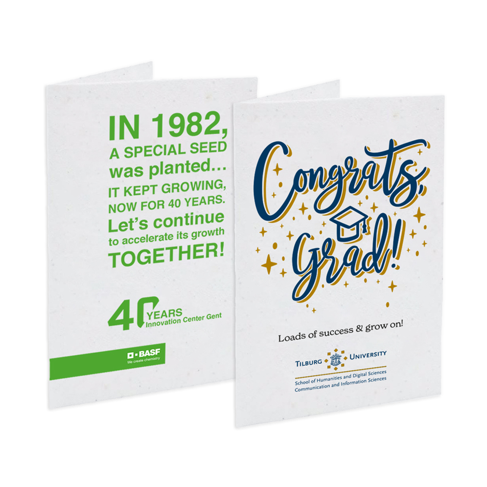 Seed paper card | Eco promotional gift